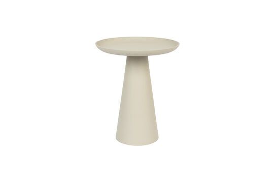 Small beige metal side table Ringar Clipped