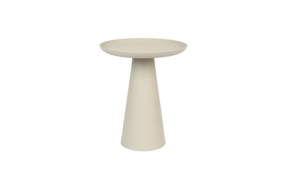 Small beige metal side table Ringar White Label