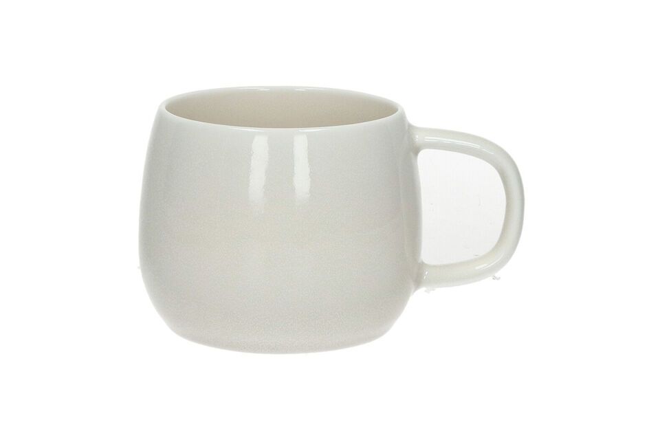 Small beige porcelain mug Biscotti Pomax