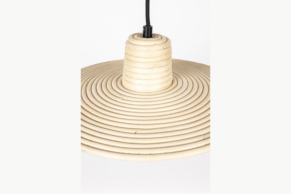 Small beige rattan pendant Balance - 4