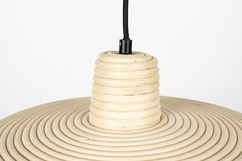 Small beige rattan pendant Balance - 5