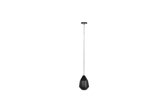 Small black aluminium pendant Aysa Clipped