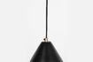 Miniature Small black aluminium pendant Aysa 6