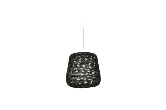 Small black bamboo lamp Moza