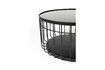 Miniature Small black glass coffee table Lance 6