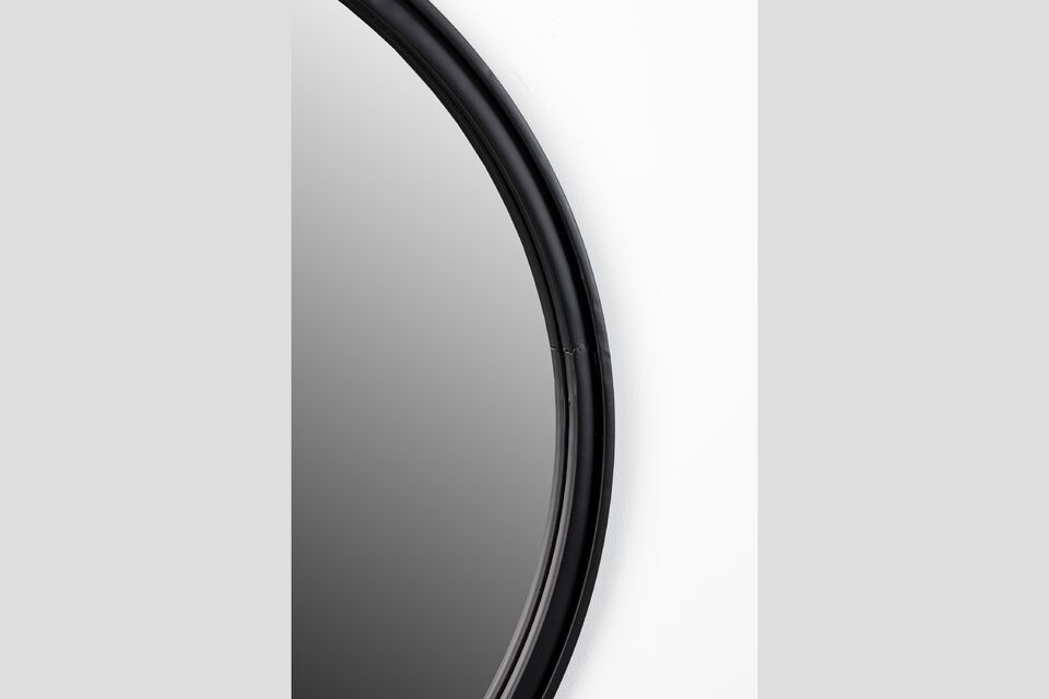 Small black iron mirror Matz - 2