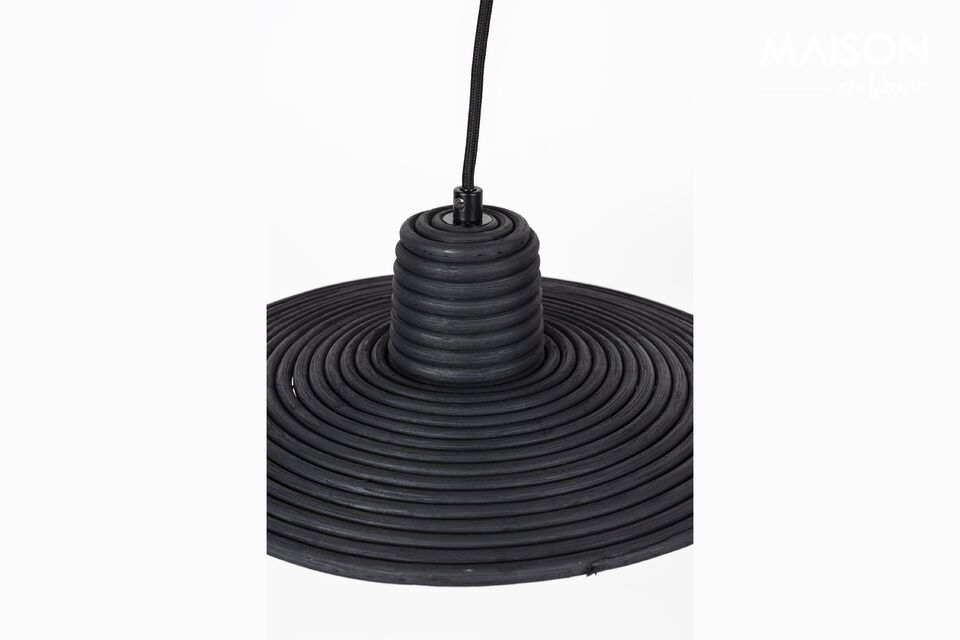 Small black rattan suspension Balance - 1