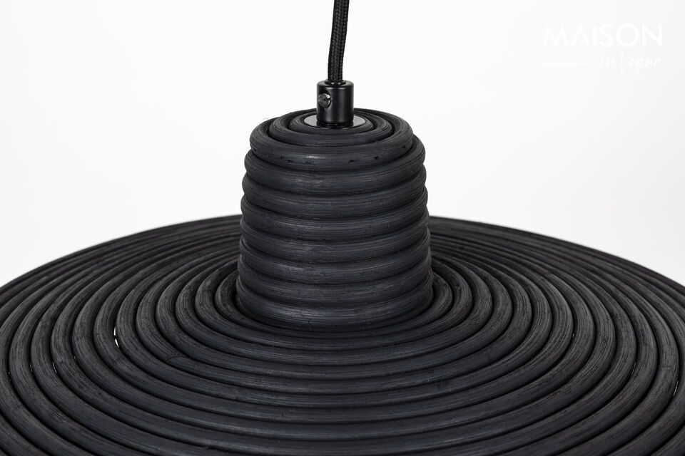 Small black rattan suspension Balance - 2