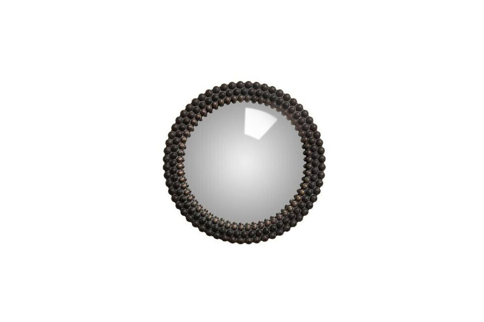 Small black resin mirror Black Chehoma