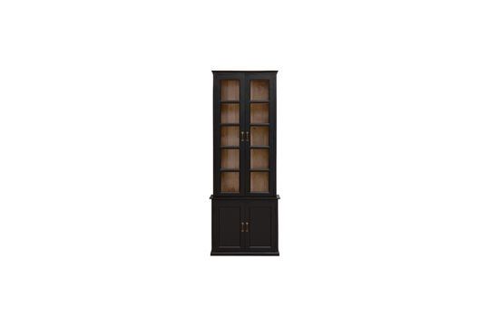 Small black wooden display case Auriac Clipped