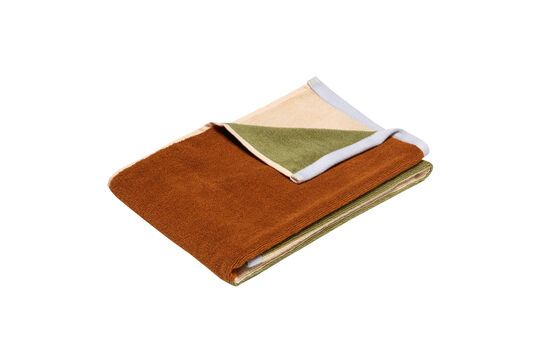 Small brown cotton towel Block Clipped