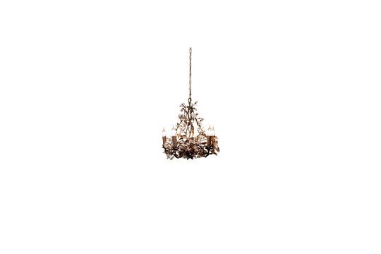 Small brown metal chandelier Rambouillet Clipped