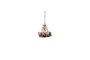 Miniature Small brown metal chandelier Rambouillet Clipped