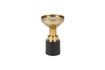 Miniature Small candlestick in black aluminium Glam 1