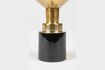 Miniature Small candlestick in black aluminium Glam 5