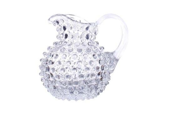 Small clear glass carafe Diamant Clipped