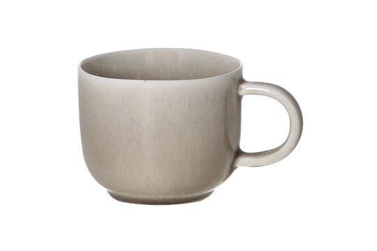 Small dark beige porcelain mug Biscotti Clipped