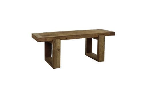 Small dark wood bench Andalucia Clipped