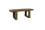 Miniature Small dark wood bench Andalucia Clipped