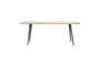 Miniature Small dining table in light wood Club Clipped