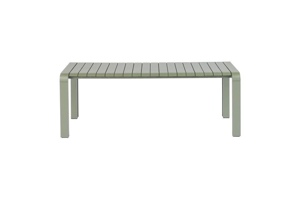 Small green aluminium bench Vondel - 1