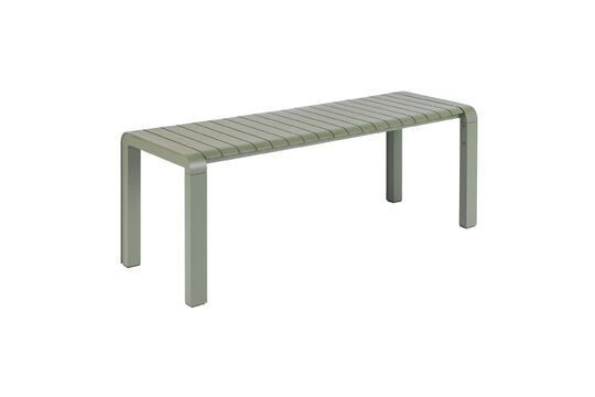 Small green aluminium bench Vondel Clipped