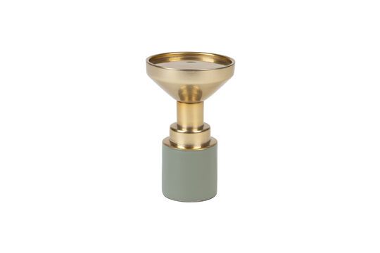 Small green aluminium candlestick Glam Clipped