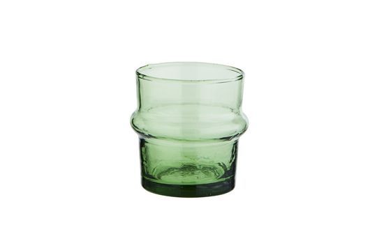 Small green glass water glass Beldi