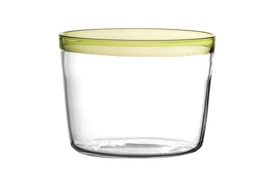 Small green glass water glass Tarifa Clipped