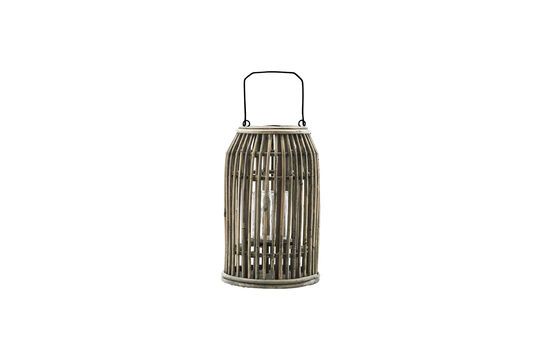 Small lantern in light rattan Ova Clipped