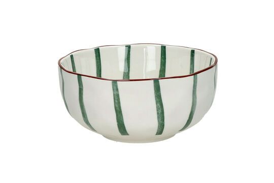 Small Mykonos green porcelain bowl Clipped