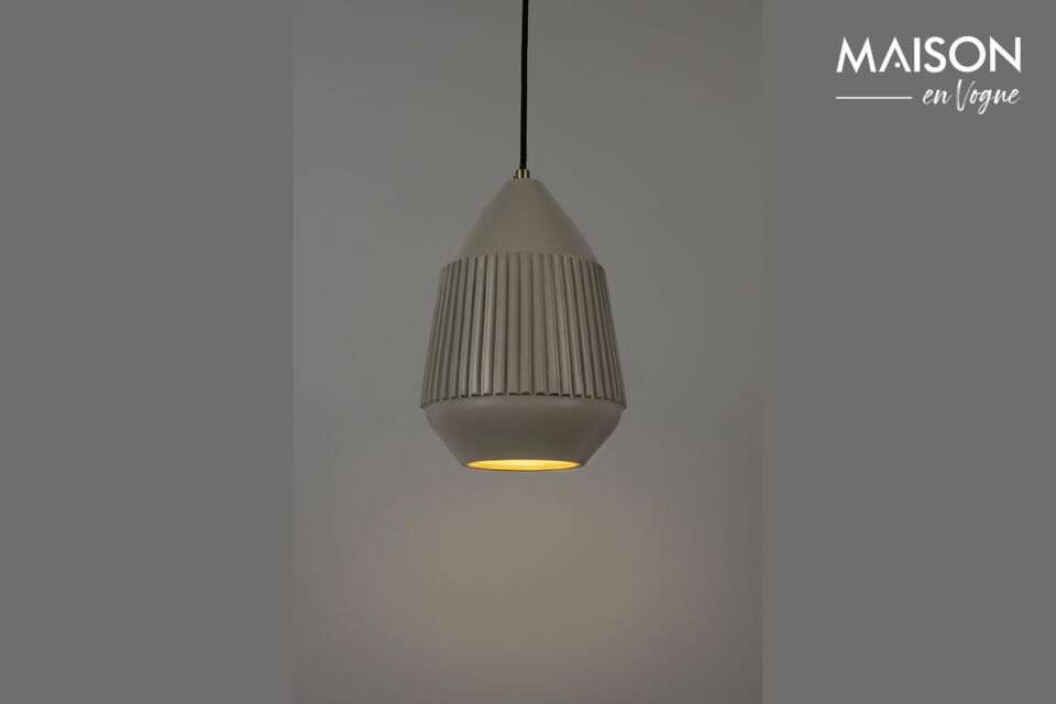 Small pendant in beige aluminium Aysa White Label