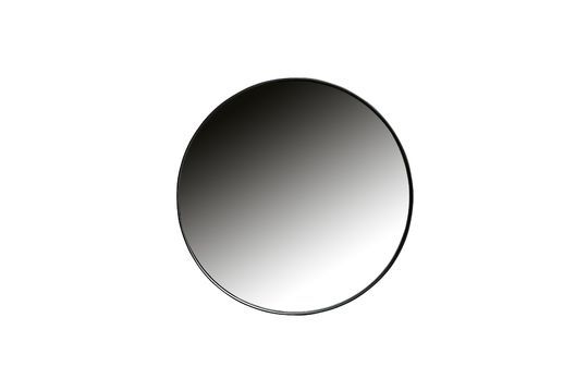 Small round black metal mirror Doutzen