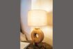 Miniature Small round lamp in brown wood Lampedusa 3