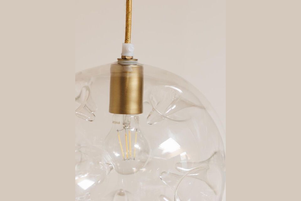 Redefine the radiance of your space with the Atome Small Clear Glass Pendant