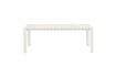 Miniature Small white aluminium bench Vondel 4