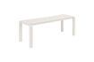 Miniature Small white aluminium bench Vondel 1