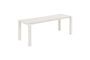 Miniature Small white aluminium bench Vondel Clipped