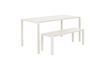 Miniature Small white aluminium bench Vondel 5