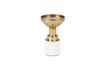 Miniature Small white aluminium candlestick Glam 1