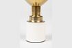 Miniature Small white aluminium candlestick Glam 6