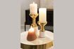 Miniature Small white aluminium candlestick Glam 2