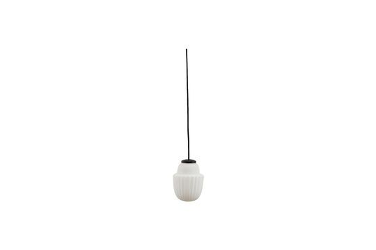 Small white glass suspension Acorn Clipped