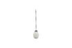 Miniature Small white glass suspension Acorn 1