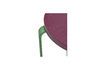 Miniature Smile burgundy and green ash wood stool 11