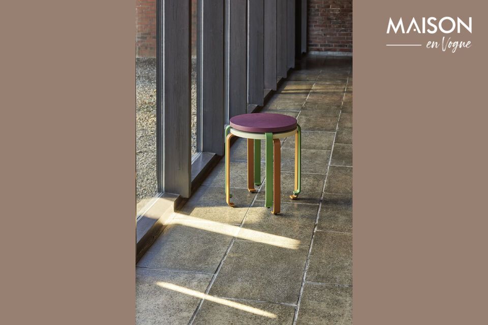 Discover the Smile stool in ash wood