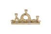 Miniature Snakes medium gold aluminum candleholder 5