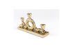 Miniature Snakes medium gold aluminum candleholder 6