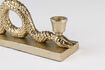 Miniature Snakes medium gold aluminum candleholder 8