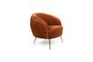 Miniature So Curvy orange velvet armchair 1